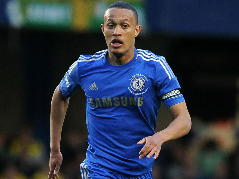 Lewis Baker in action for Chelsea.