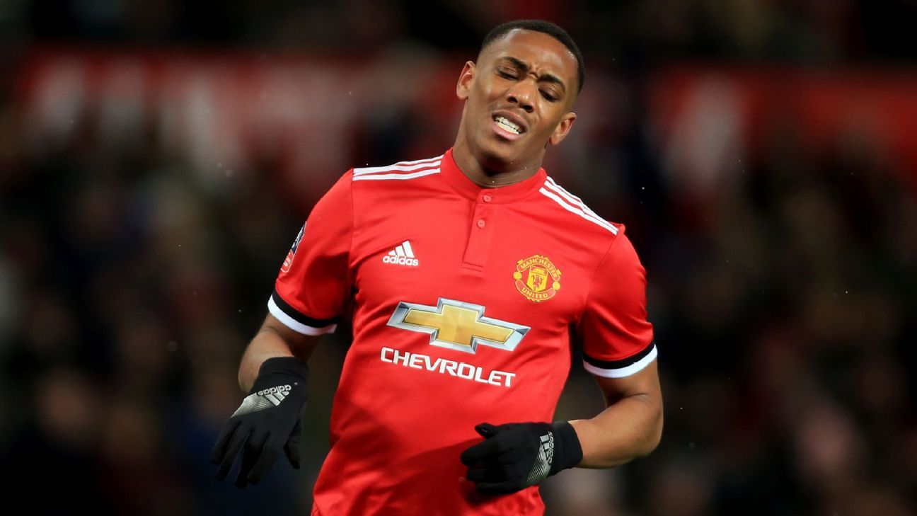 Manchester United to be without Anthony Martial and Cristiano Ronaldo for the Chelsea clash.
