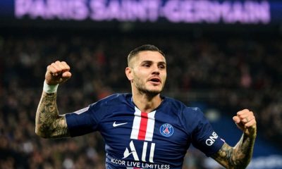 Mauro Icardi in action for PSG.