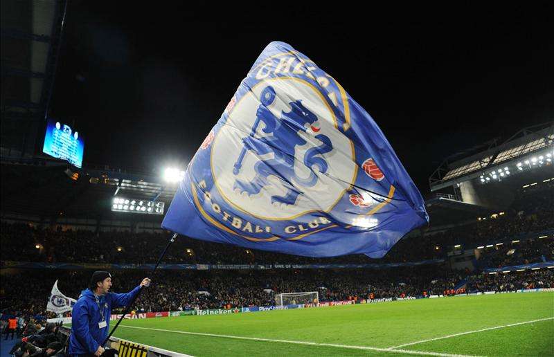 The Chelsea flag as seen at Stamford Bridge.