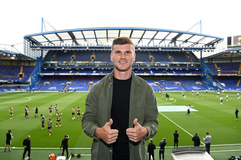 Timo Werner took part in his first Chelsea training session today