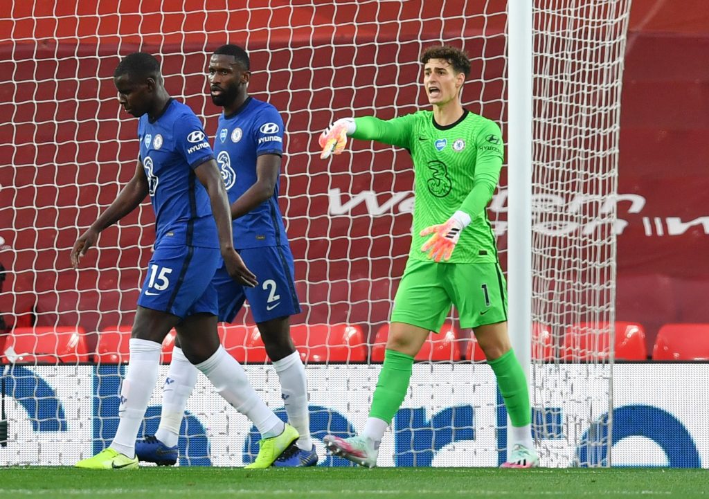 Chelsea defenders appeared to turn on goalkeeper Kepa Arrizabalaga in the 5-3 defeat to Liverpool