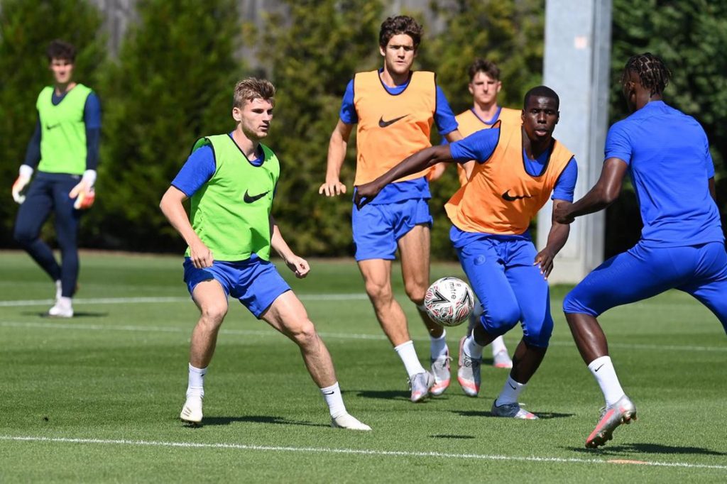 Werner is now training with the Chelsea squad