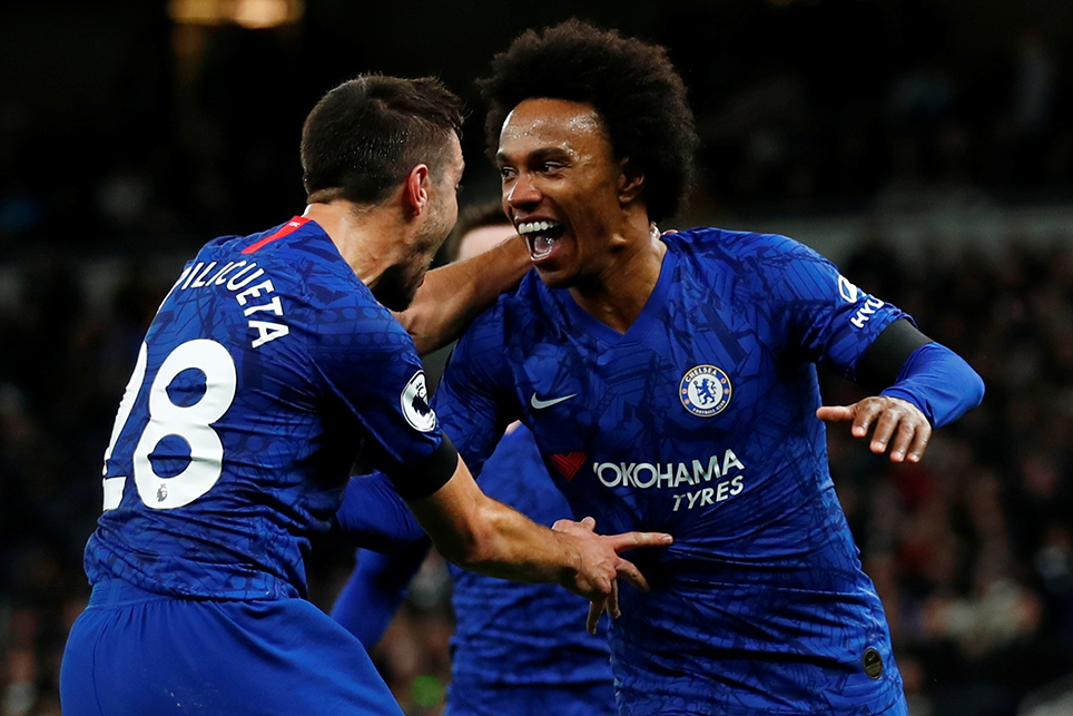 A Willian double put Tottenham to the sword