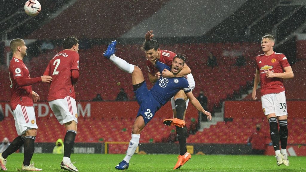 Maguire got awat with a WWE style takedown on Azpilicueta