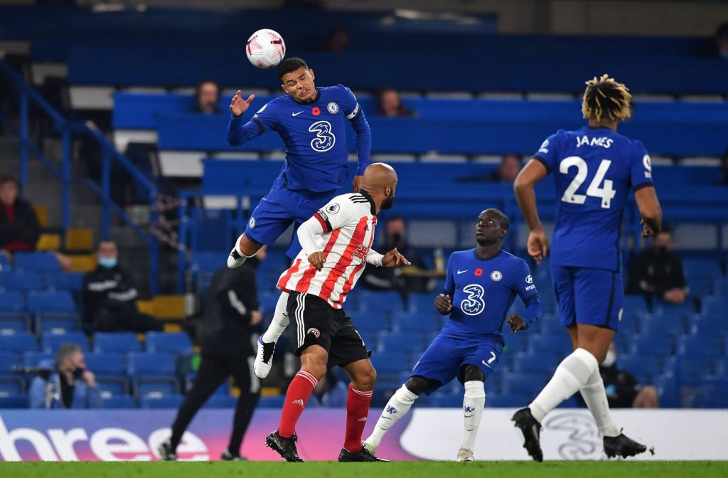 Thiago Silva  scored his first goal in the Chelsea shirt against Sheffield United in the Premier League. (GETTY Images)