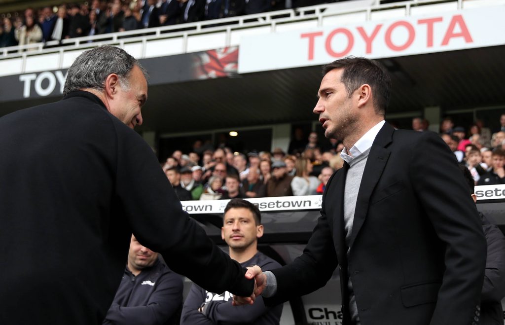 Frank Lampard says his relationship with Marcelo Bielsa is "normal". (GETTY Images)