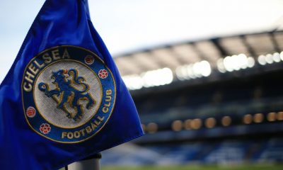 Chelsea flag as seen at Stamford Bridge in West London.