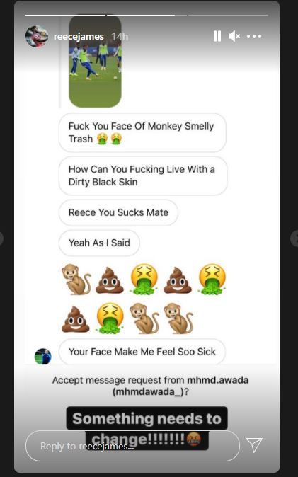 Reece James was subjected to racial abuse on Instagram (Instagram/ReeceJames)