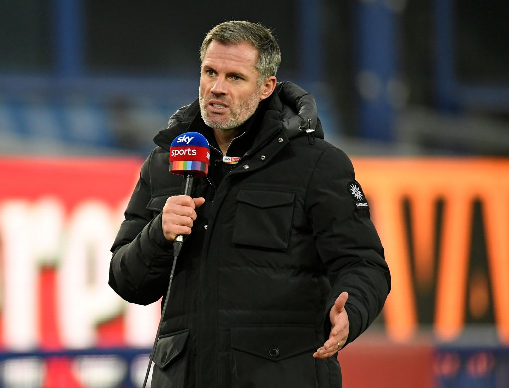 Jamie Carragher feels Chelsea will prevail against Dortmund. (Photo by PETER POWELL/POOL/AFP via Getty Images)