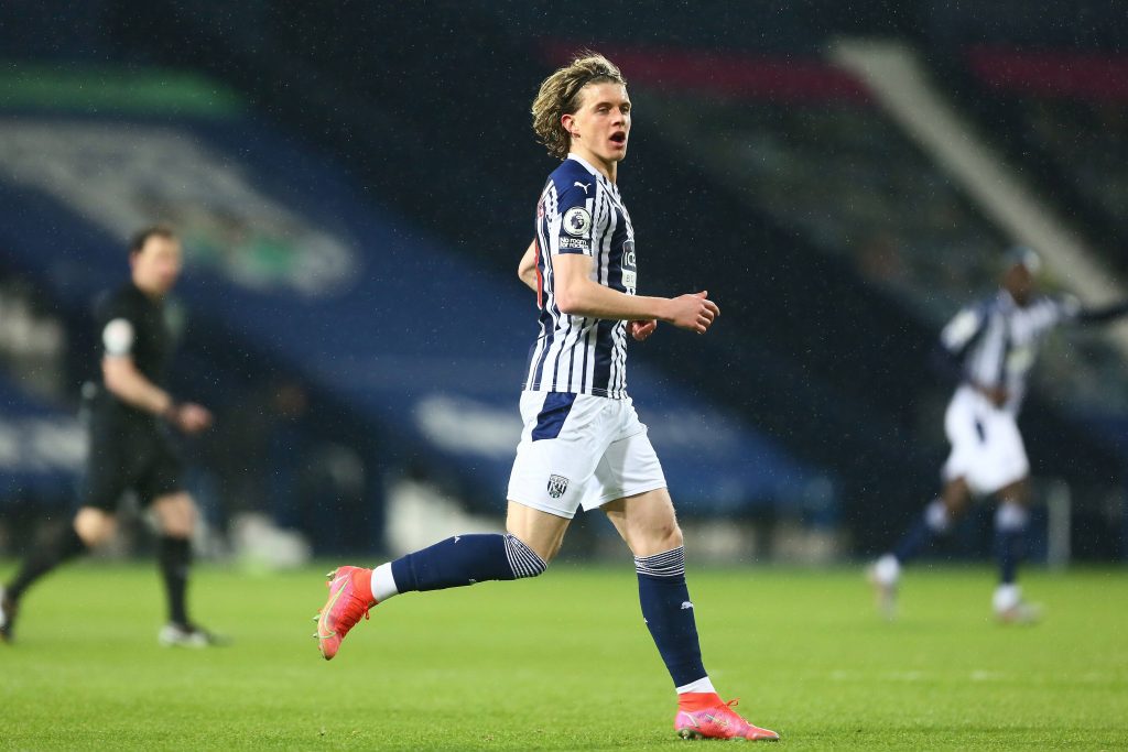 Conor Gallagher during his loan spell at West Bromwich Albion.