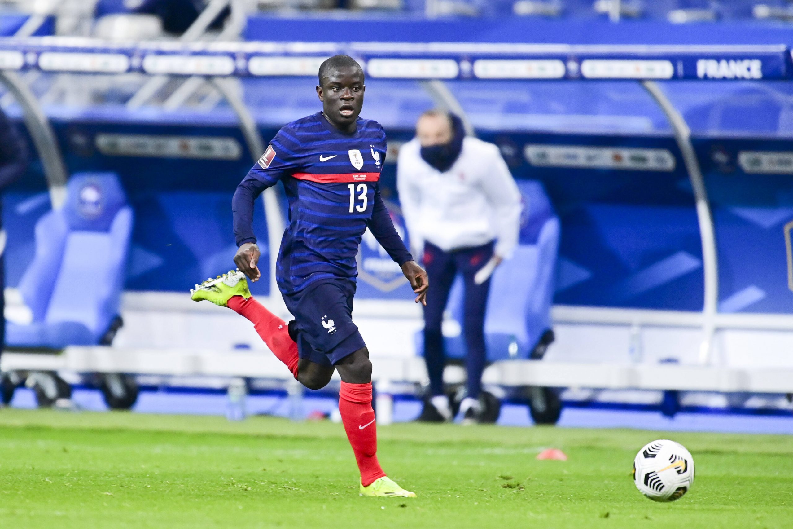 N'Golo Kante in action for France.