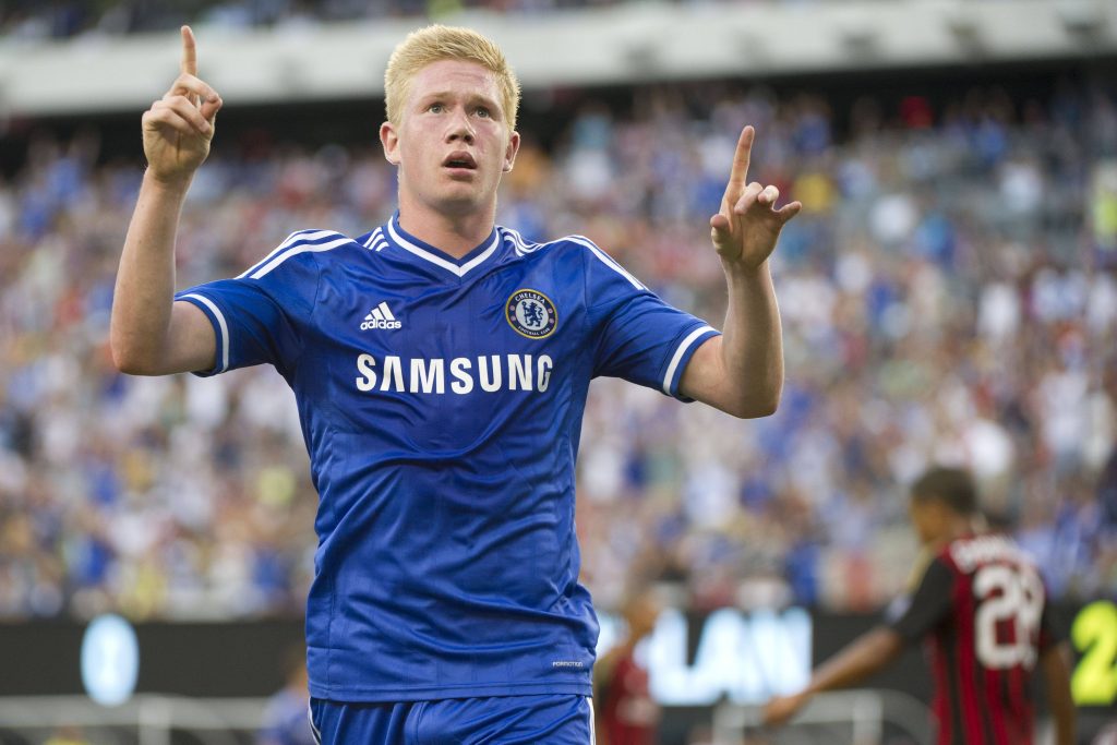 Kevin de Bruyne was at Chelsea before his transfer move to VfL Wolfsburg in 2014.)