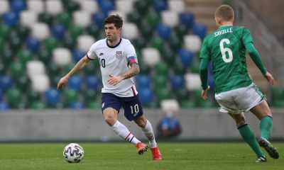 Christian Pulisic played the full 90 minutes against Norther Ireland for USA and scored in a 1-2 win. (imago Images)