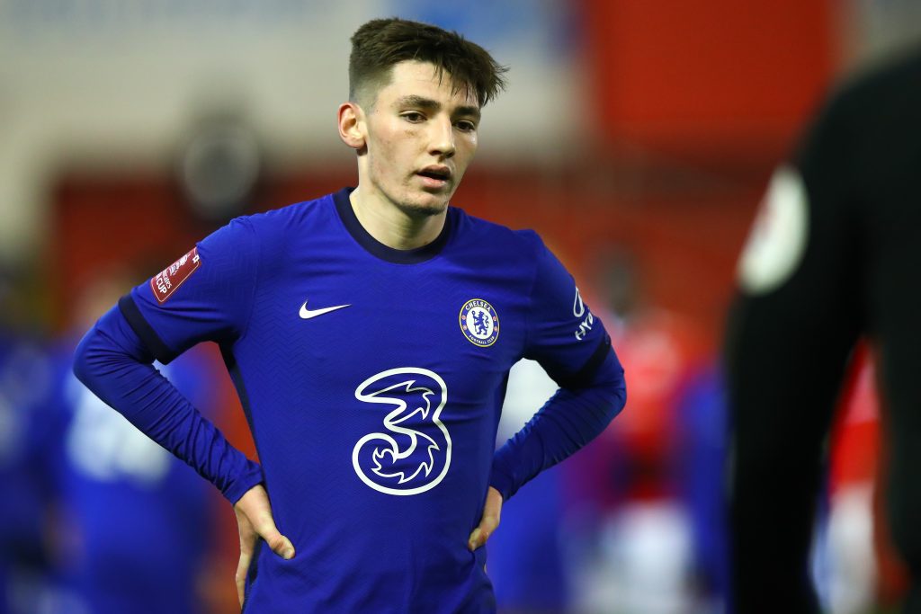 Billy Gilmour, Kenedy and Ethan Ampadu yet to be assigned Chelsea shirt numbers. (Photo by Robbie Jay Barratt - AMA/Getty Images)