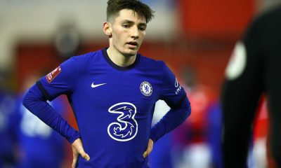 Billy Gilmour of Chelsea during The Emirates FA Cup Fifth Round match between Barnsley.