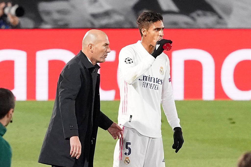 Zinedine Zidane hopes that Raphael Varane can shake off his injury to feature for Real Madrid against Chelsea on Wednesday.