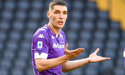 Nikola Milenkovic of Fiorentina is a transfer target for Liverpool, Manchester United, and Chelsea.