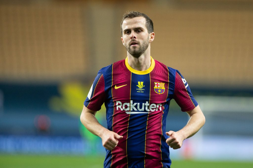 Miralem Pjanic, subject of transfer interest from Chelsea and Spurs, joined Barcelona from Juventus.