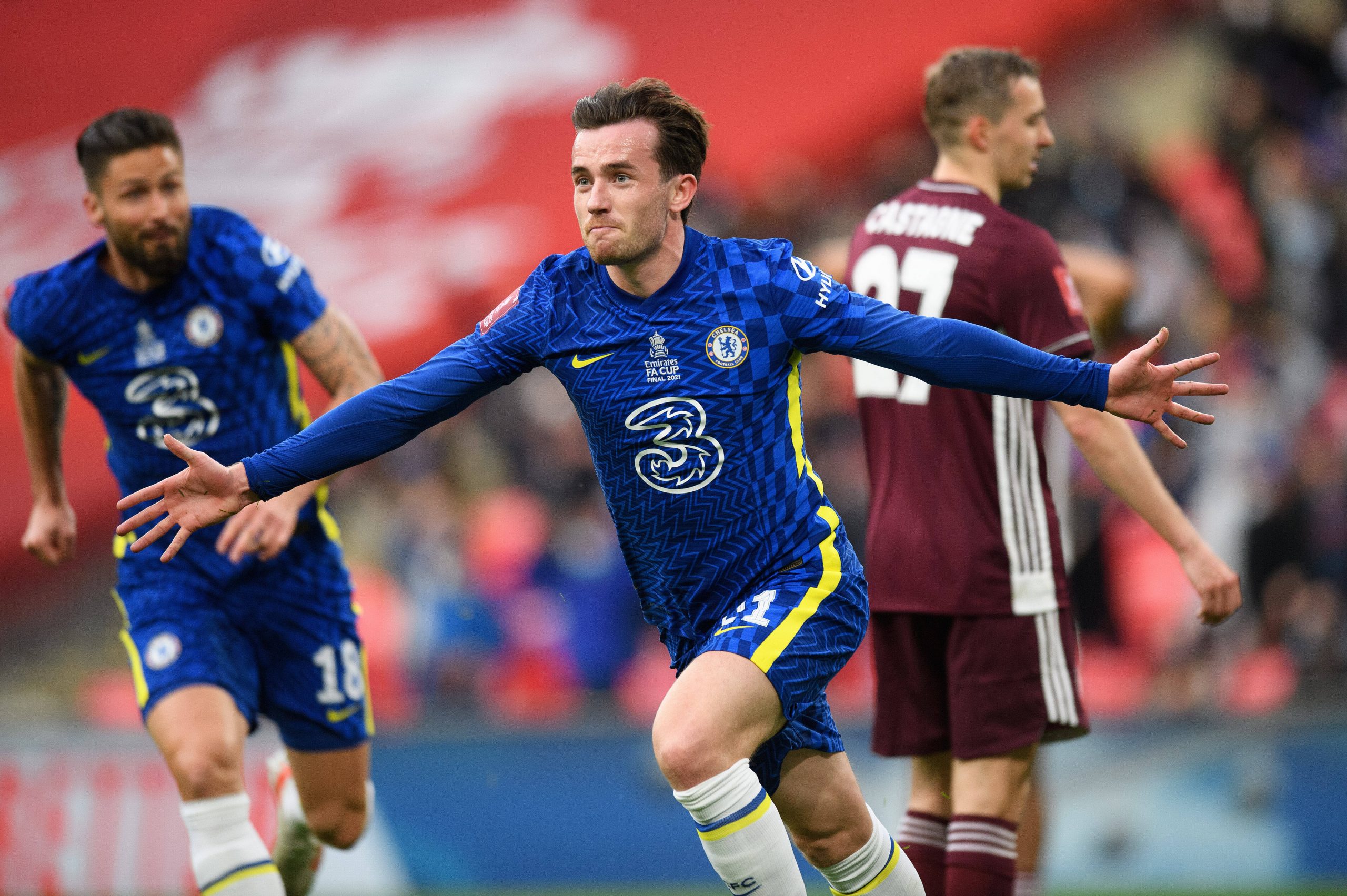 Chelsea v Leicester City – Emirates FA Cup – Wembley Stadium Ben Chilwell celebrates scoring Chelsea s late equaliser wh