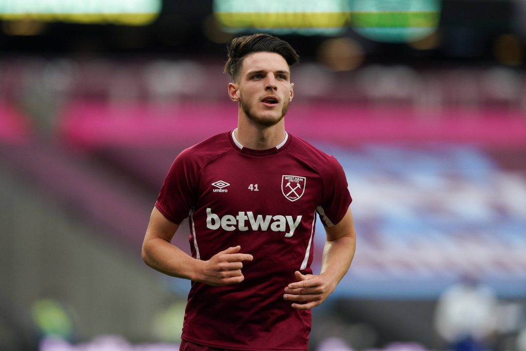West Ham United to reject bids for Declan Rice amidst interest from Chelsea.(imago Images) 
