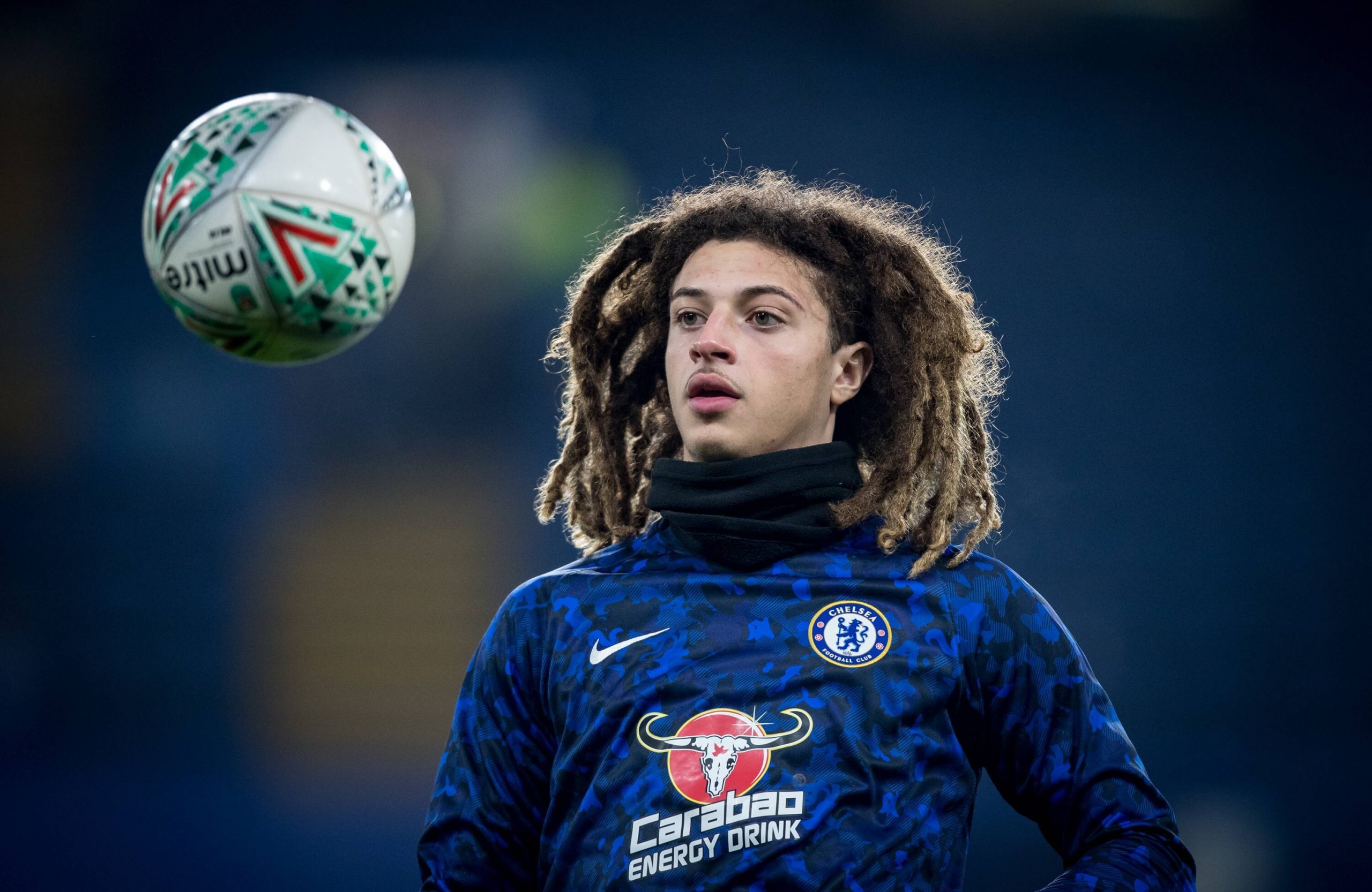 Ethan Ampadu in action for Chelsea.