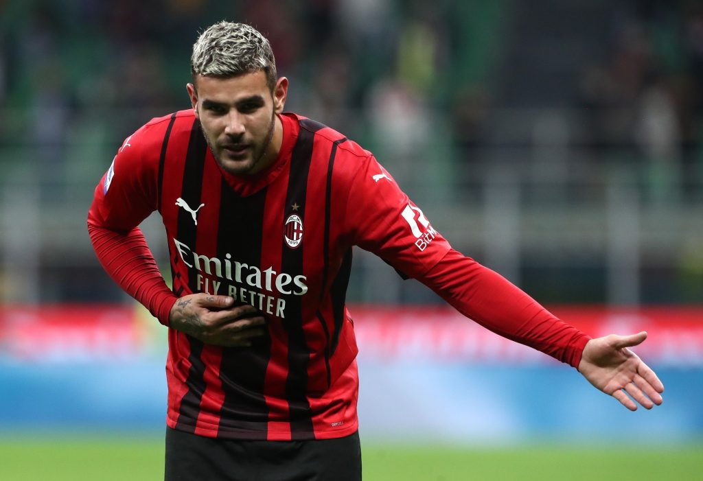 Theo Hernandez will sign a new contract with AC Milan soon. (Photo by Marco Luzzani/Getty Images)