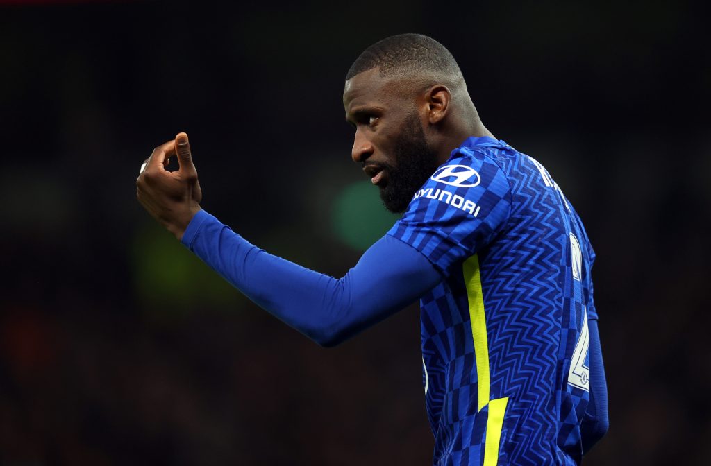 Antonio Rudiger appeared to have missiles thrown at him from the crowd at Stamford Bridge, during Chelsea’s 2-0 win against Tottenham Hotspur. (Photo by Catherine Ivill/Getty Images)