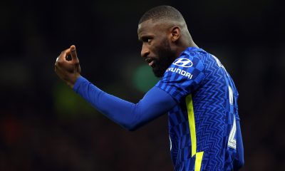 Two arrests made after objects were thrown at Chelsea defender Antonio Rudiger during Tottenham clash.