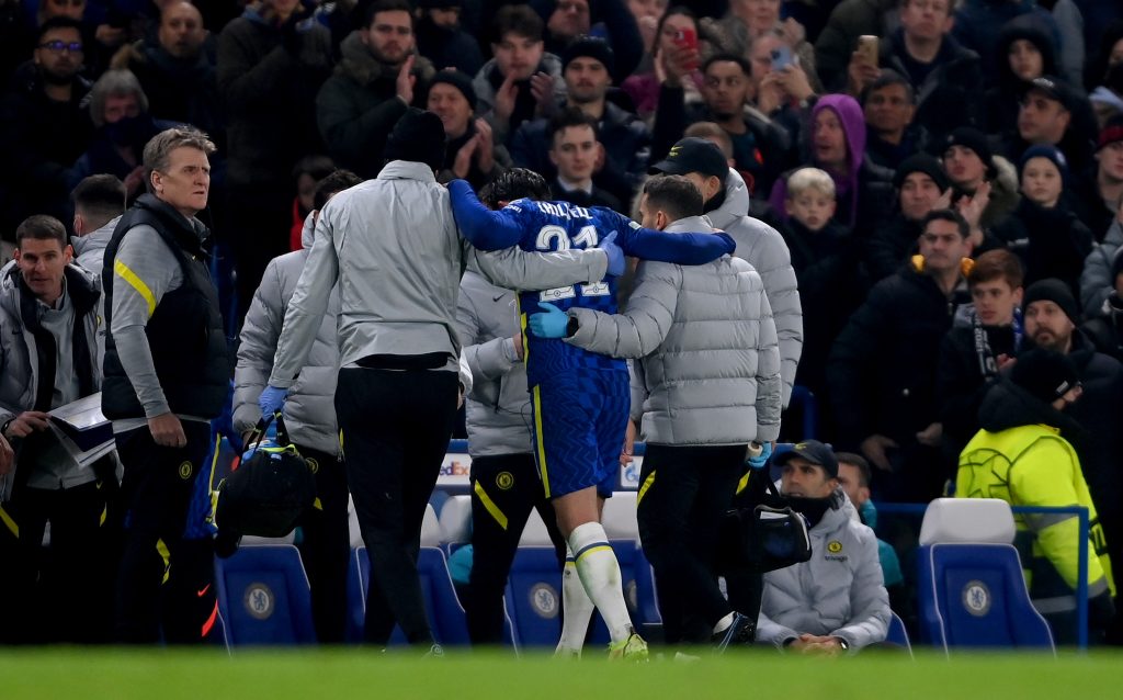 Hudson-Odoi posts new positive injury update on Chelsea ace Ben Chilwell. (Photo by Mike Hewitt/Getty Images)