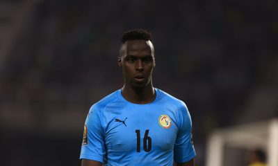 Edouard Mendy has won the AFCON with Senegal. (Photo by DANIEL BELOUMOU OLOMO/AFP via Getty Images)