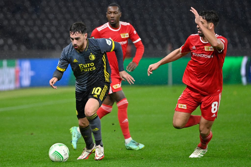 Arsenal to battle Chelsea for Feyenoord midfielder Orkun Kokcu. (Photo by JOHN MACDOUGALL/AFP via Getty Images)