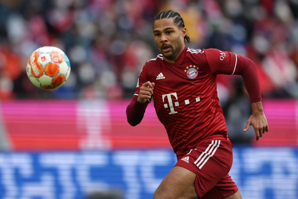 Chelsea handed Serge Gnabry boost as contract talks with Bayern Munich are complicated.  (Photo by Alexander Hassenstein/Getty Images)