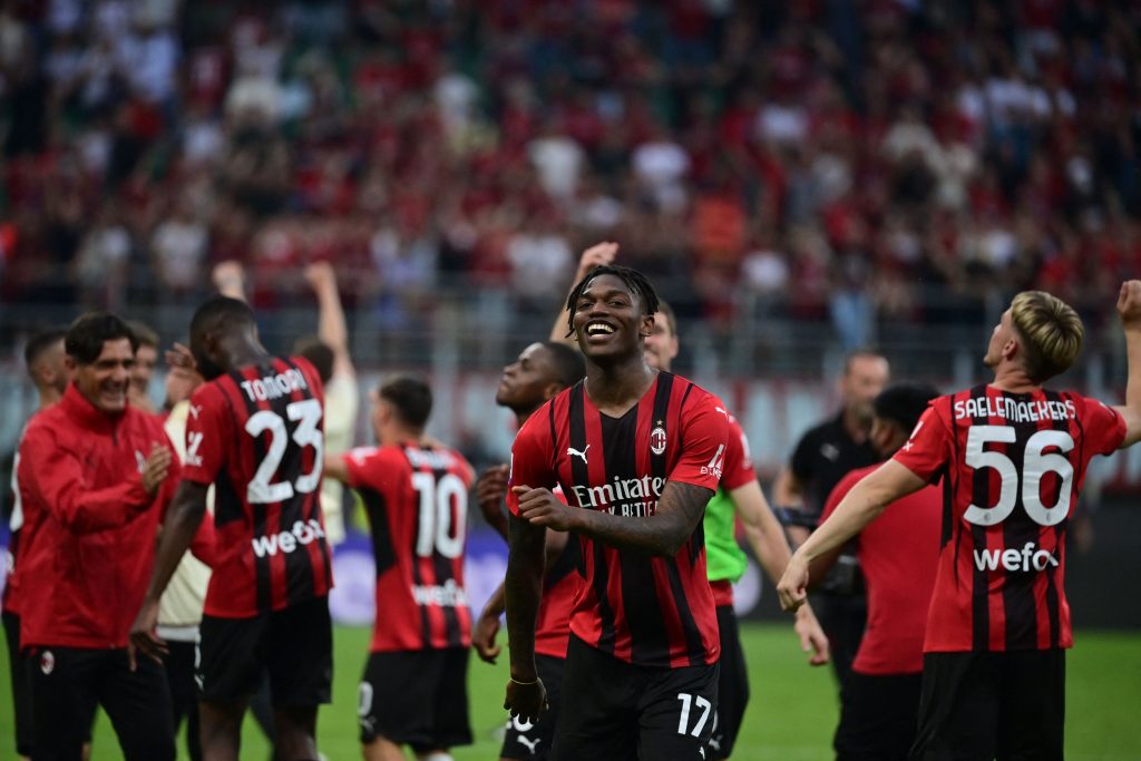 Will Chelsea be able to convince AC Milan to sell Leao?(Photo by MIGUEL MEDINA/AFP via Getty Images)