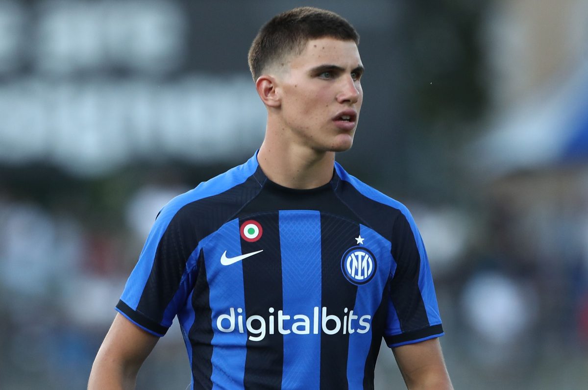 Former Inter Milan defender Daniele Adani backs Chelsea youngster Cesare Casadei to be a '15-goal player'. (Photo by Marco Luzzani/Getty Images)
