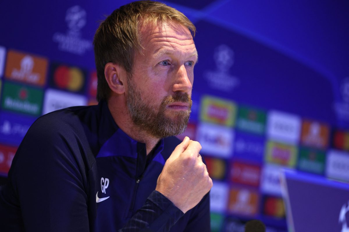 Graham Potter explains why he used Raheem Sterling as a wing-back in Chelsea vs RB Salzburg.
