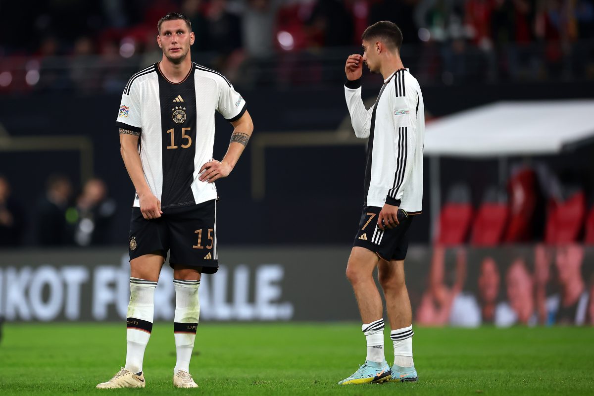 Niklas Sule and Kai Havertz of Germany against Hungary in the UEFA Nations League. 