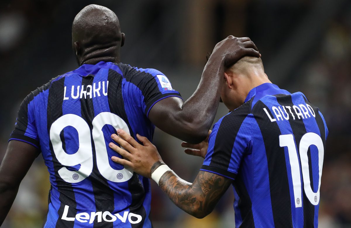 Romelu Lukaku and Lautaro Martinez reunited at Inter Milan.