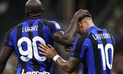 Romelu Lukaku and Lautaro Martinez reunited at Inter Milan.