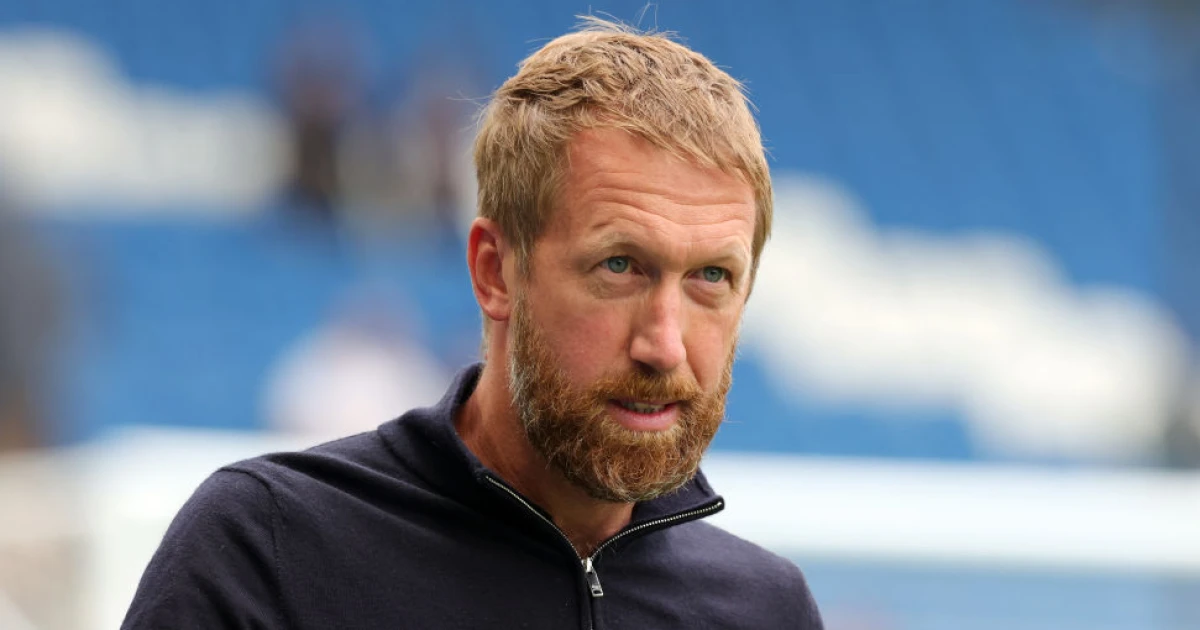  Graham Potter took charge of his first training session at Chelsea.