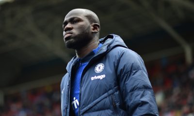 Kalidou Koulibaly of Chelsea walks out before the Premier League game against Crystal Palace.