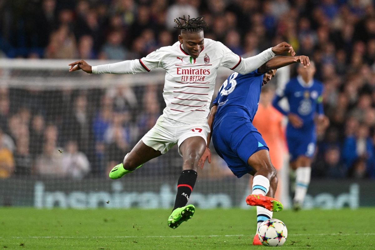 Sandro Tonali claims Chelsea target Rafael Leao wants to "stay at AC Milan", (Photo by GLYN KIRK/AFP via Getty Images)