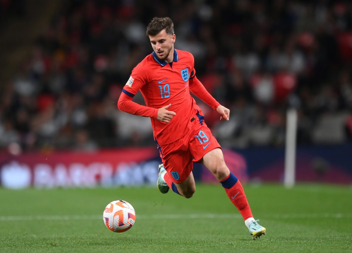 Chelsea forward Raheem Sterling reveals how good star player Mason Mount was in first England training. 