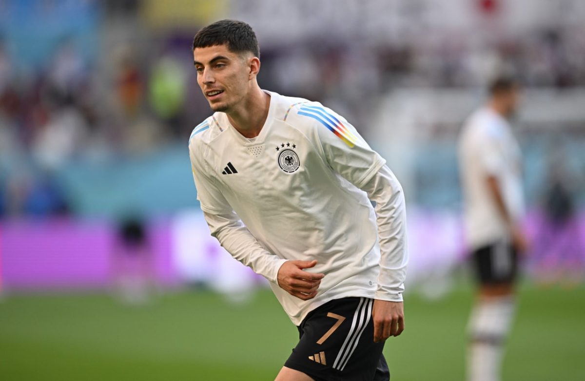 Chelsea and Germany star, Kai Havertz, at the 2022 FIFA World Cup. (Photo by Stuart Franklin/Getty Images)