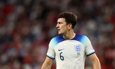 Harry Maguire of Englandand Manchester United. (Photo by Francois Nel/Getty Images)
