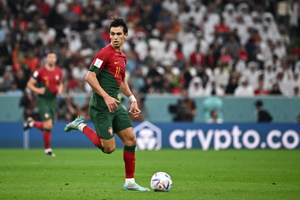 Joao Felix in action for Portugal.(Photo by Anne-Christine POUJOULAT / AFP) (Photo by ANNE-CHRISTINE POUJOULAT/AFP via Getty Images)