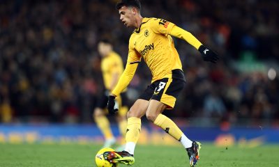 Matheus Nunes of Wolves in action against Wolves.