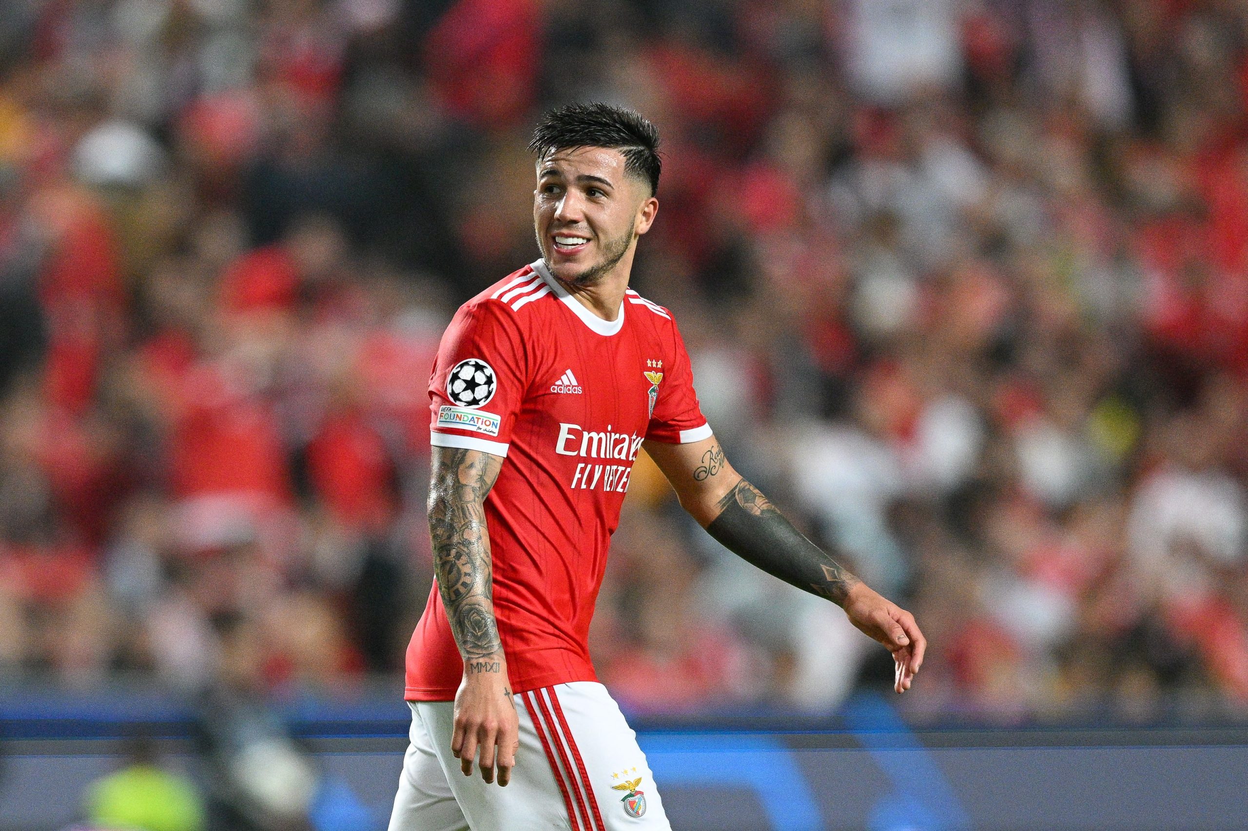 Enzo Fernandez os SL Benfica. (Photo by Octavio Passos/Getty Images)