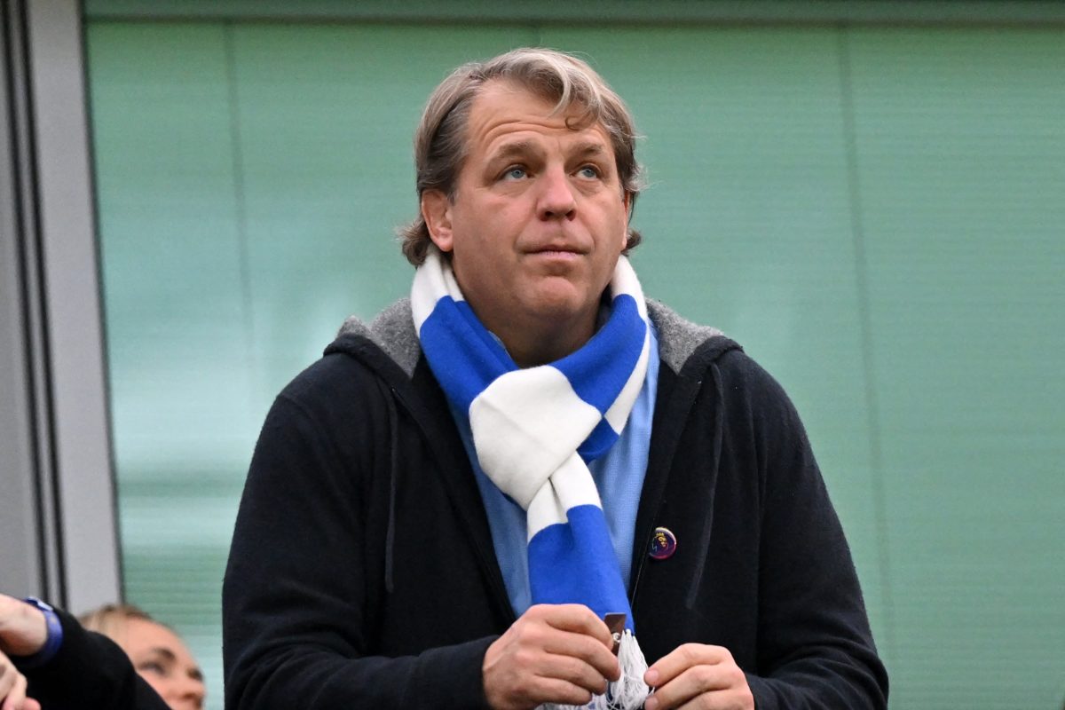 Chelsea's US owner Todd Boehly looks on.